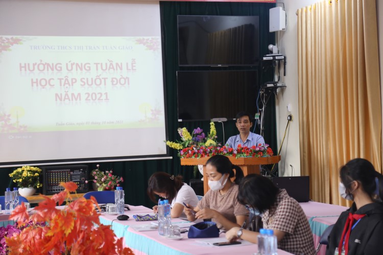 Trường THCS Thị Trấn Tuần Giáo  tổ chức thành công Tuần lễ hưởng ứng học tập suốt đời năm 2021
