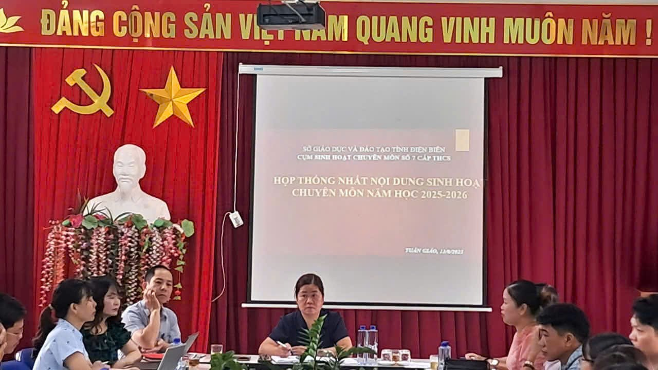 Thống nhất SHCM cụm 7